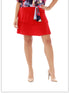 3 Tier SOLID SKORT with the Ruffle in the center - SH001